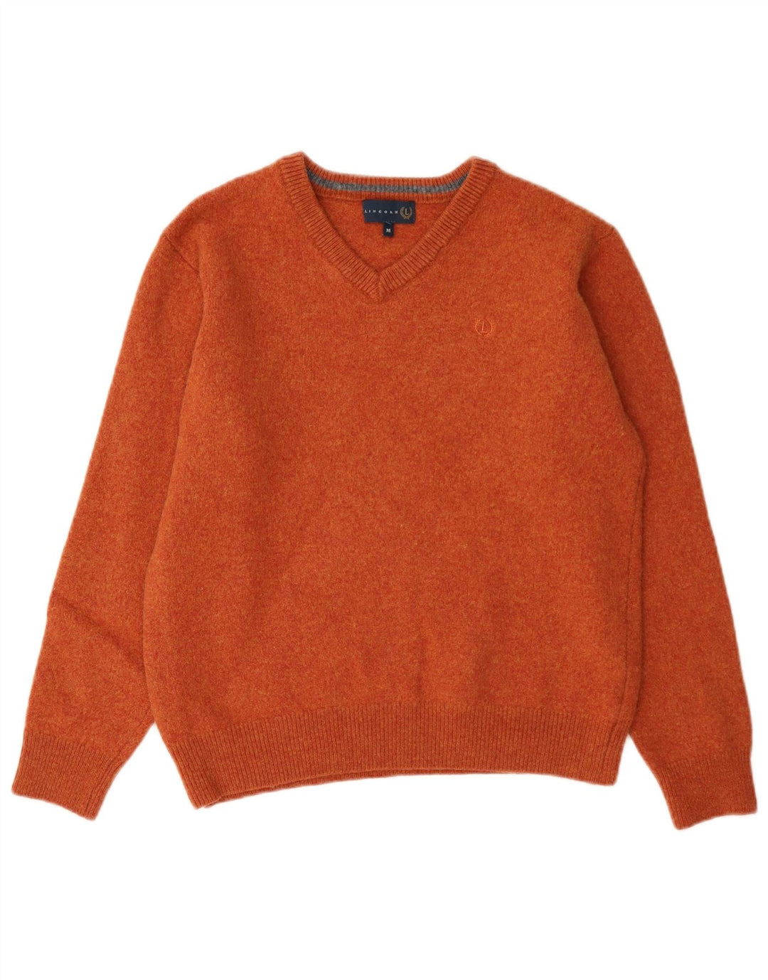 Lincoln Damen-Pullover mit V-Ausschnitt, UK 14, mittelorange Wolle
