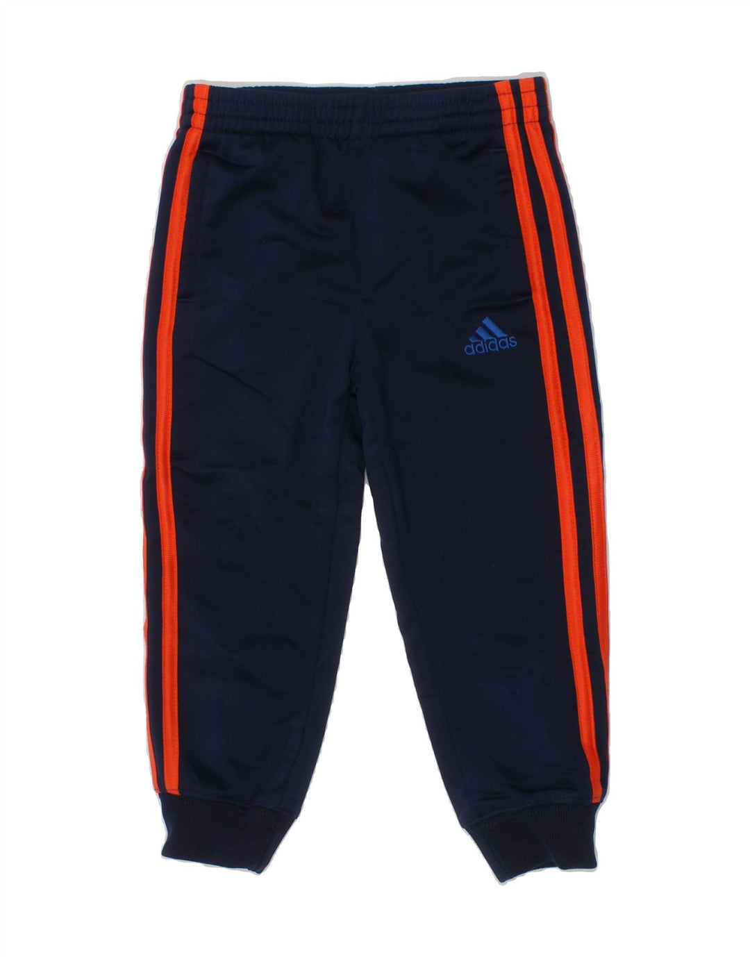 ADIDAS Boys Tracksuit Trousers Joggers 2-3 Years  Navy Blue Polyester Vintage Adidas and Second-Hand Adidas from Messina Hembry 