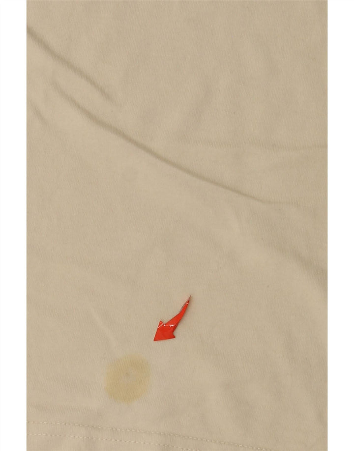 Wrangler Herren-T-Shirt mit Grafik, Größe L, cremefarbene Baumwolle