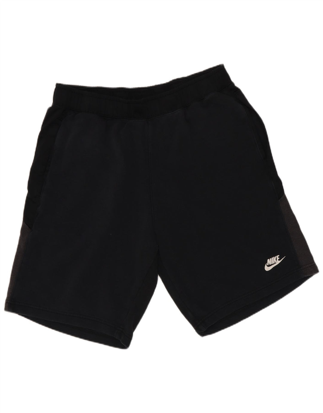 Nike Herren-Sportshorts, groß, schwarze Farbblock-Baumwolle