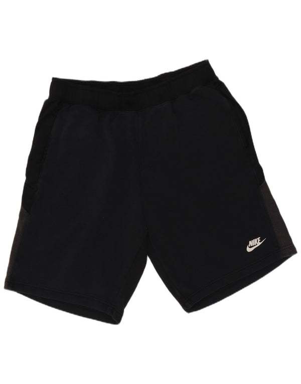 Nike Herren-Sportshorts, groß, schwarze Farbblock-Baumwolle