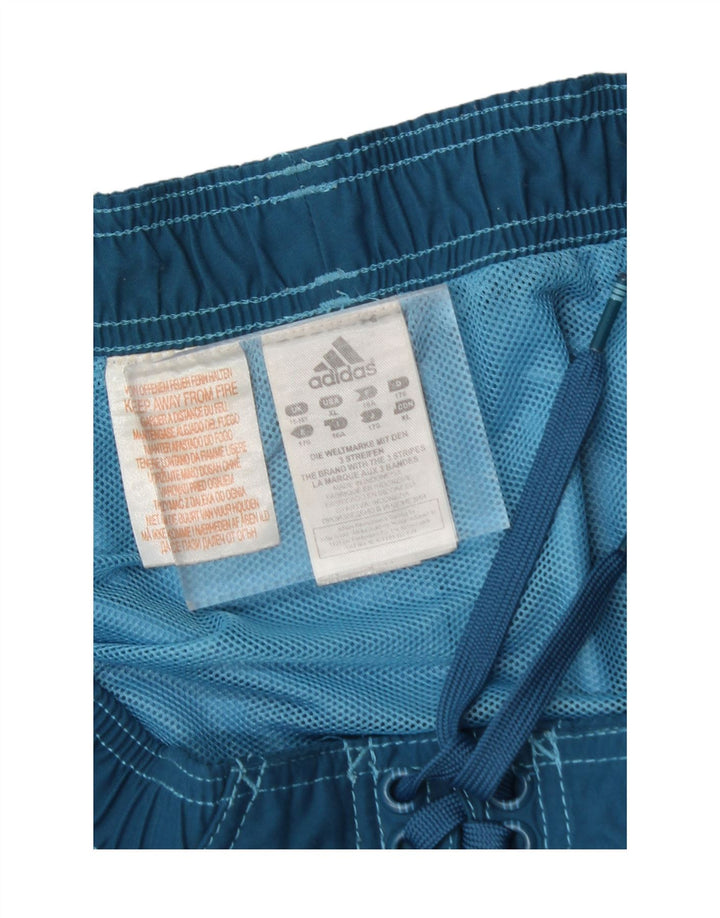 ADIDAS Boys Swimming Shorts 15-16 Years  Blue Tie Dye Polyester Vintage Adidas and Second-Hand Adidas from Messina Hembry 