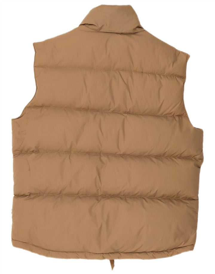 Tom Tailor Herren Wattierte Weste UK 40 Large Beige Polyamid