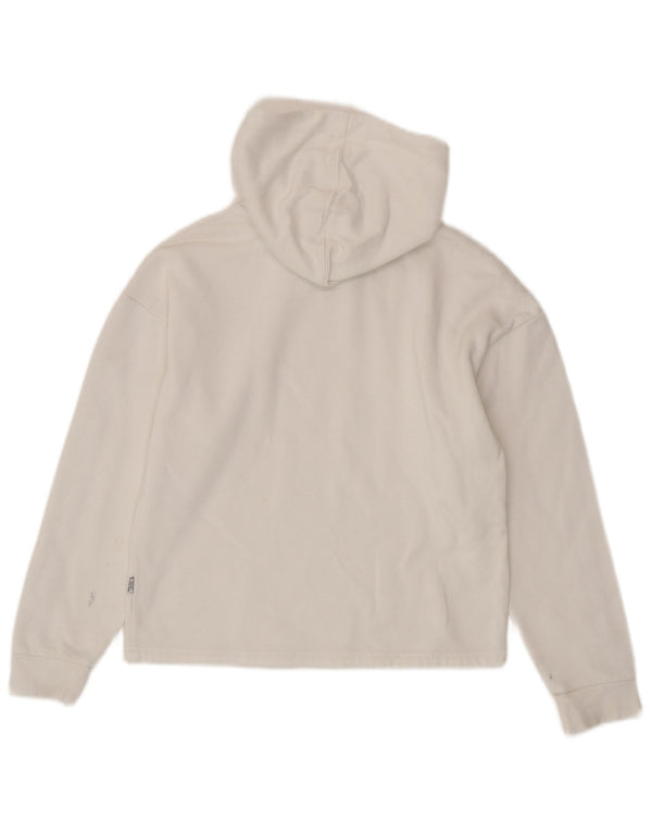 Puma Mädchen Graphic Crop Hoodie Pullover 13–14 Jahre Weißer Farbblock