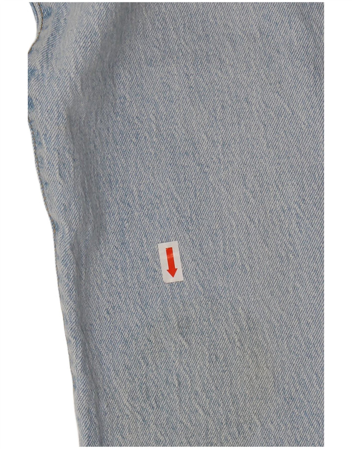 LEVI'S Damen 501 Straight Jeans W31 L28 Blaue Baumwolle