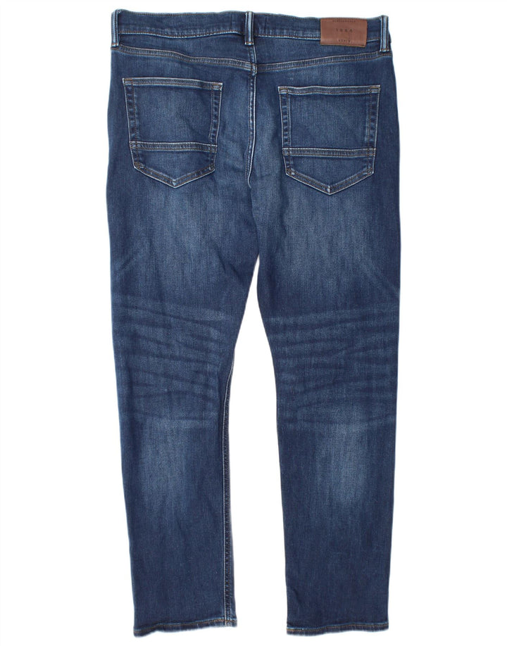 Marks & Spencer Herren Slim Jeans W34 L29 Blaue Baumwolle
