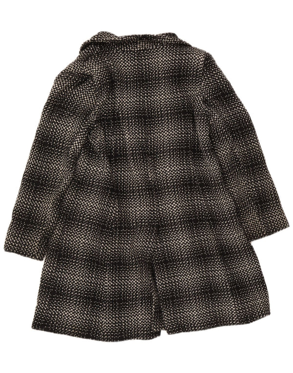 M&Co Damenmantel UK 16 Large Schwarz Kariertes Acryl
