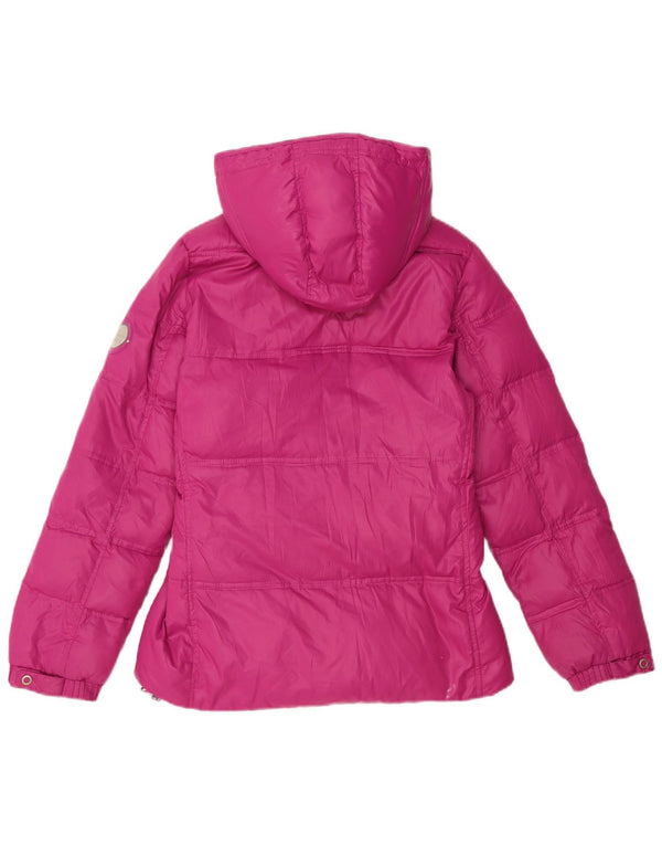 Champion Wattierte Jacke mit Kapuze für Mädchen, 11–12 Jahre, Rosa, Polyester