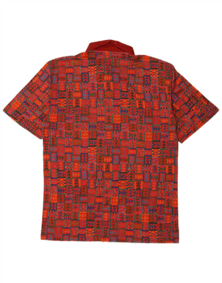 Scolari Herren-Poloshirt, Mittelrot, geometrisch