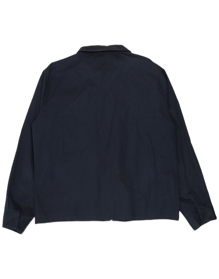 Marks & Spencer Herren Autograph Bomberjacke UK 42 XL Marineblau Baumwolle
