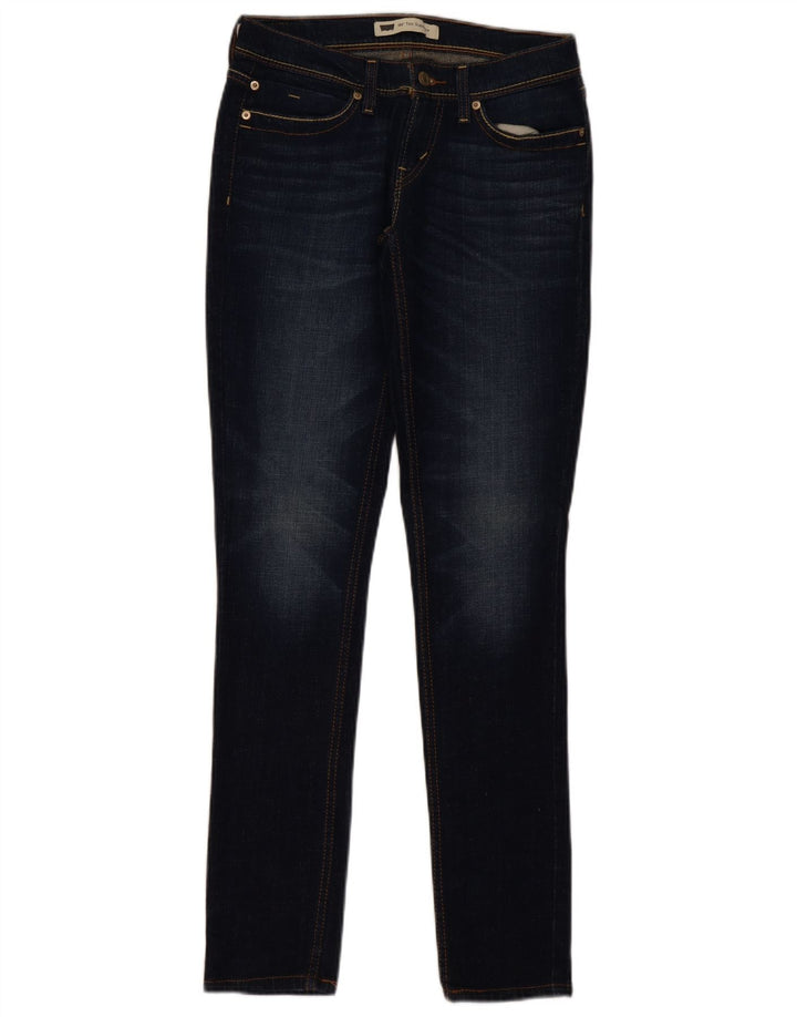 Levi's Damen 524 Super Low Slim Jeans W30 L32 Marineblau Baumwolle