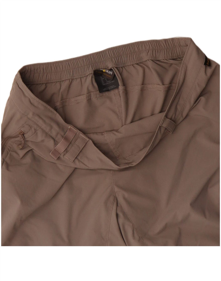 Jack Wolfskin Damen Bermudashorts UK 12 Medium W34 Khaki Polyamid