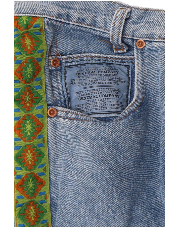 General Company Damen Straight Jeans W30 L33 Blau Geometrisch