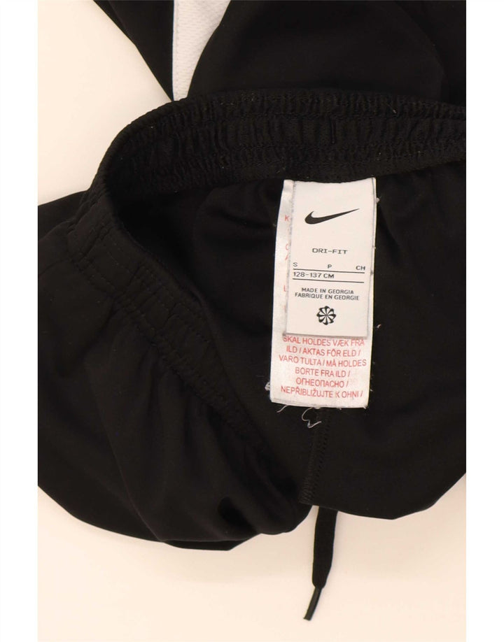 Nike Jungen-Trainingshose, 8–9 Jahre, Größe S, Schwarz, Colourblock-Polyester