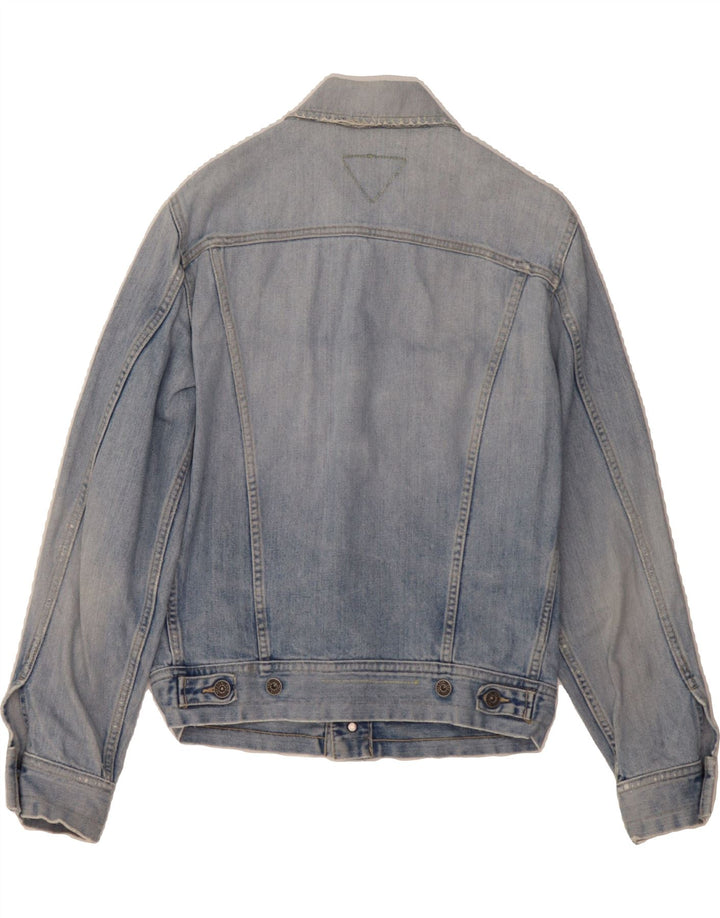 MELTIN' POT Womens Denim Jacket UK 14 Medium Blue Cotton Vintage Meltin' Pot and Second-Hand Meltin' Pot from Messina Hembry 