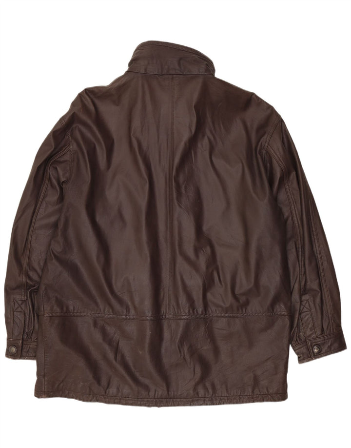 Vintage Herren Lederjacke UK 40 Großes braunes Leder