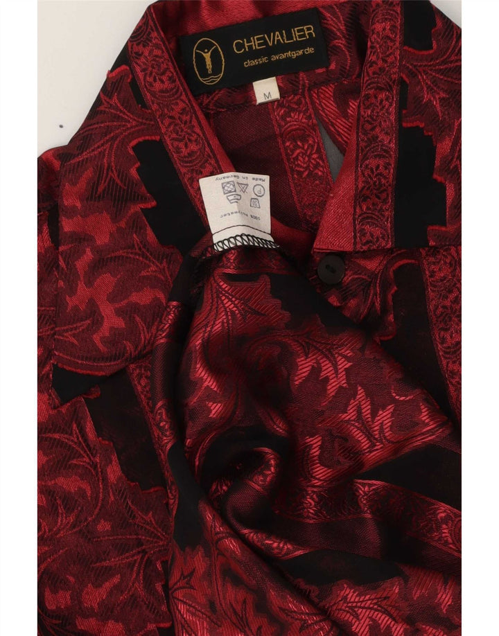 Chevalier Herrenhemd Mittelrot gestreift aus Polyester