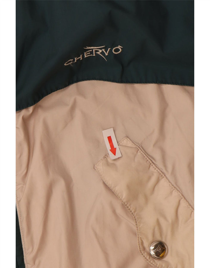 Chervo Herren-Windbreaker-Jacke mit Grafik, UK 36, klein, grün, Farbblock