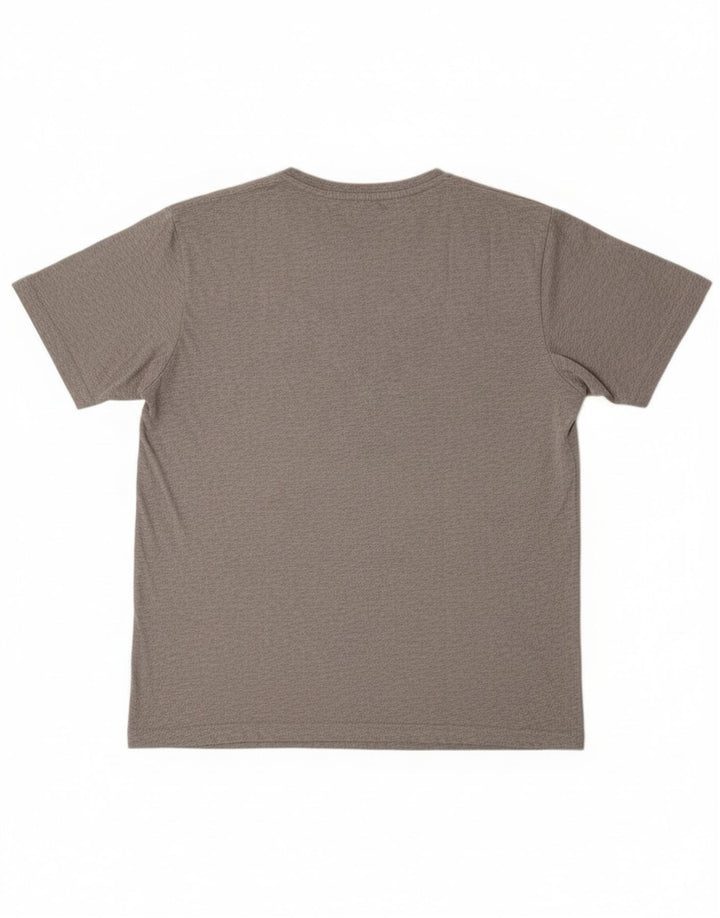 Kappa Herren Grafik T-Shirt Top 2XL Grau Baumwolle