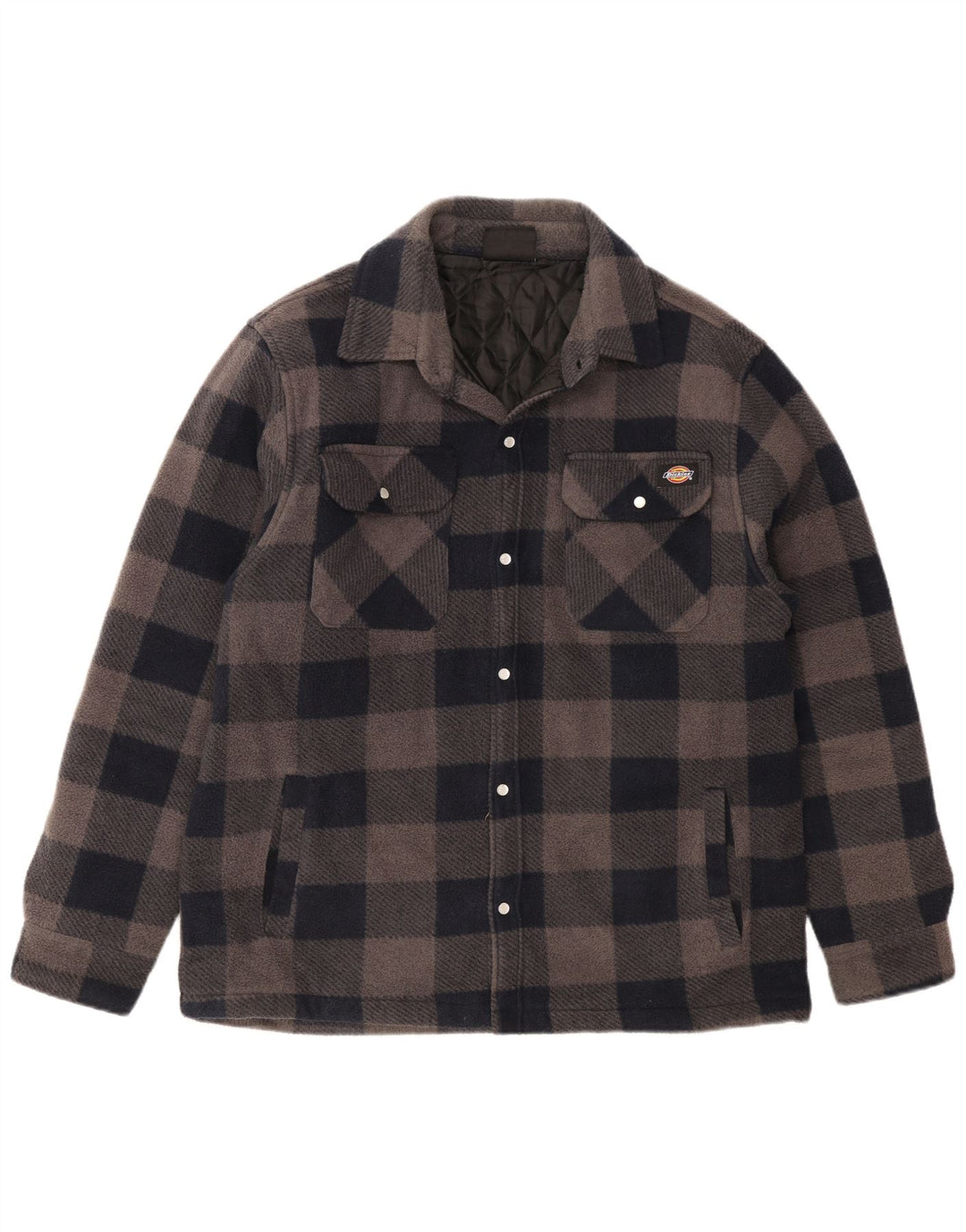 Dickies Herren-Lumberjack-Flanellhemd, groß, marineblau, kariert, Polyester