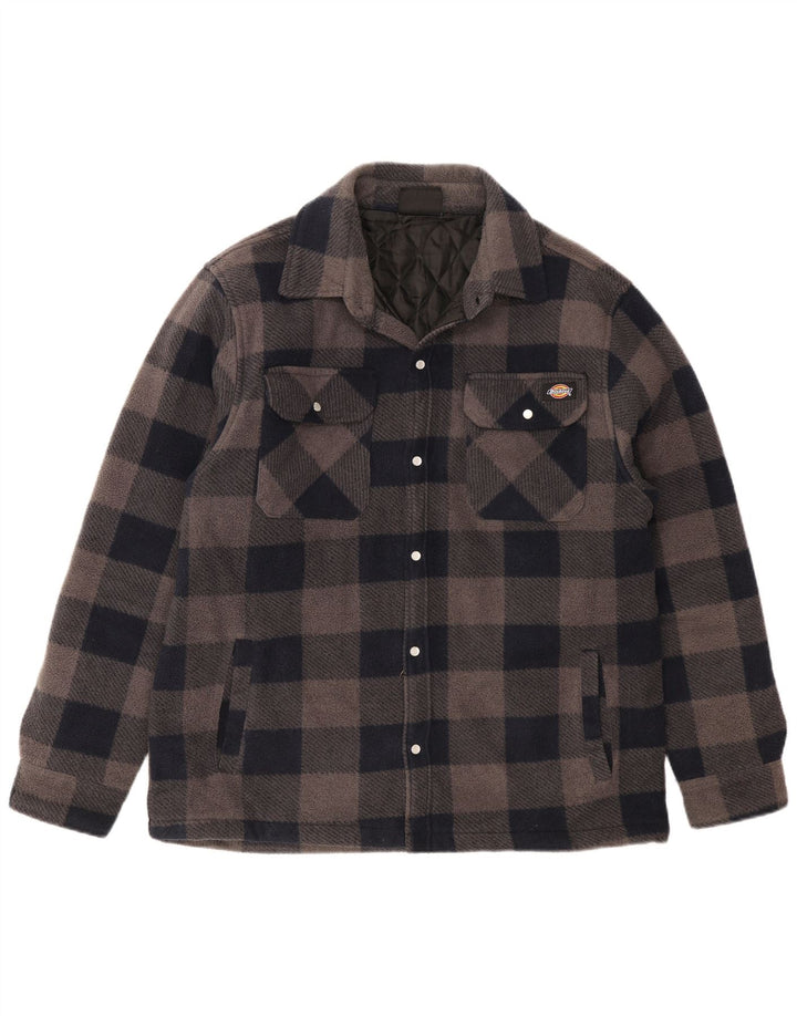 Dickies Herren-Lumberjack-Flanellhemd, groß, marineblau, kariert, Polyester