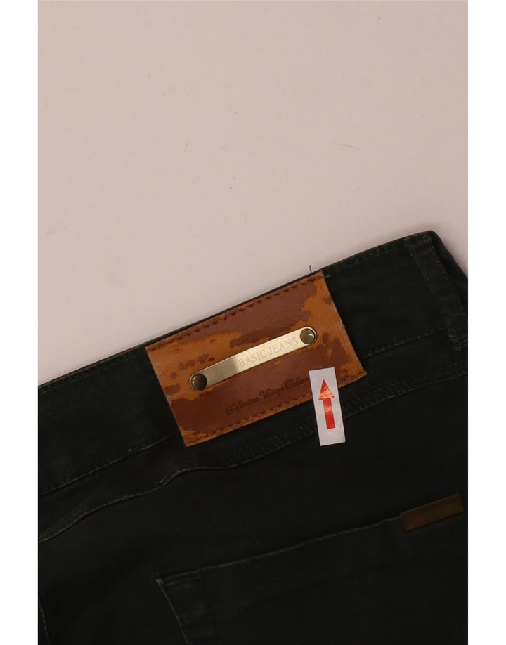 Zara Damen Crop Slim Jeans EU 40 Medium W30 L24 Grün