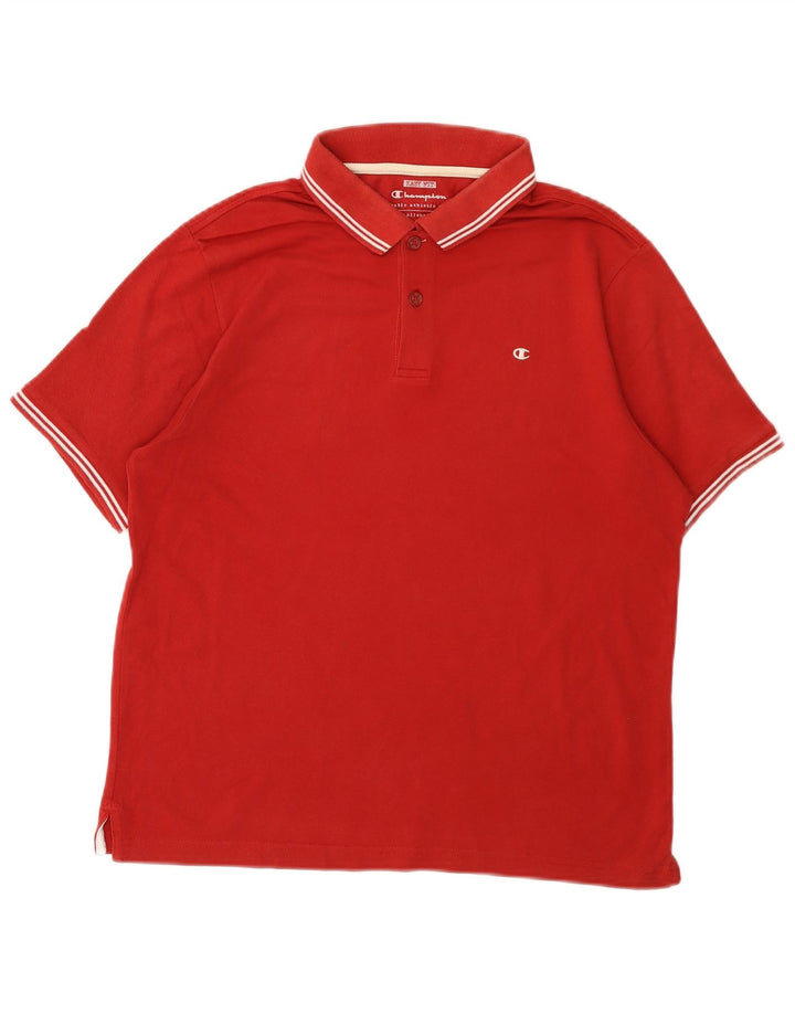CHAMPION Herren Easy Fit Poloshirt Small Rot
