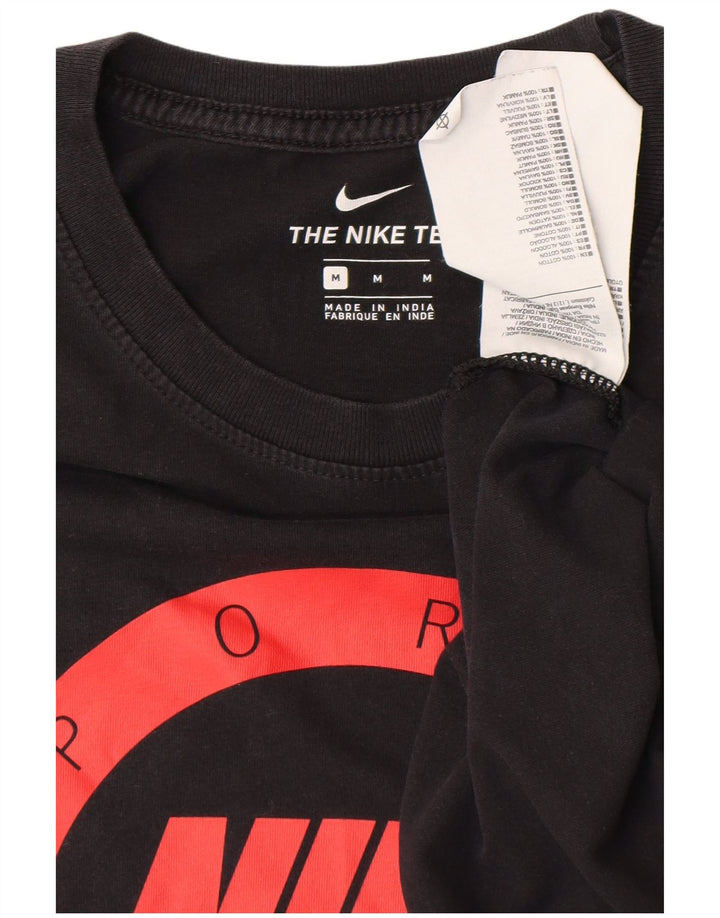 NIKE Herren-T-Shirt mit Grafik, mittelschwarz, Baumwolle