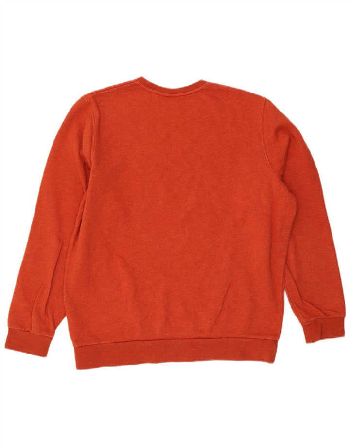 Under Armour Herren-Sweatshirt-Pullover aus mitteloranger Baumwolle