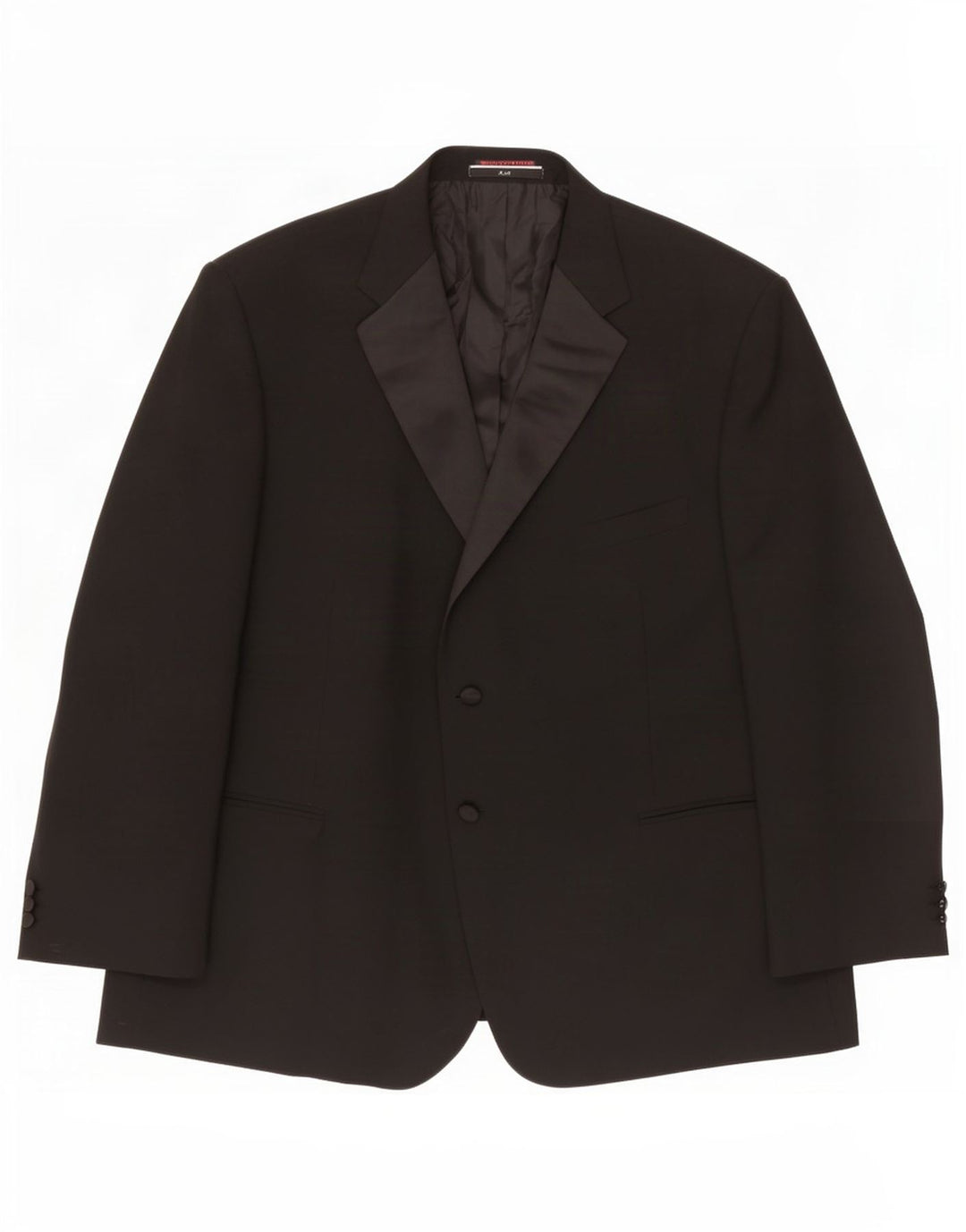 Marks & Spencer Herren-Blazer mit 2 Knöpfen, UK 52 3XL, Schwarz, Polyester