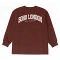 Zara Damen Grafik-Sweatshirt-Pullover UK 16 Große braune Baumwolle