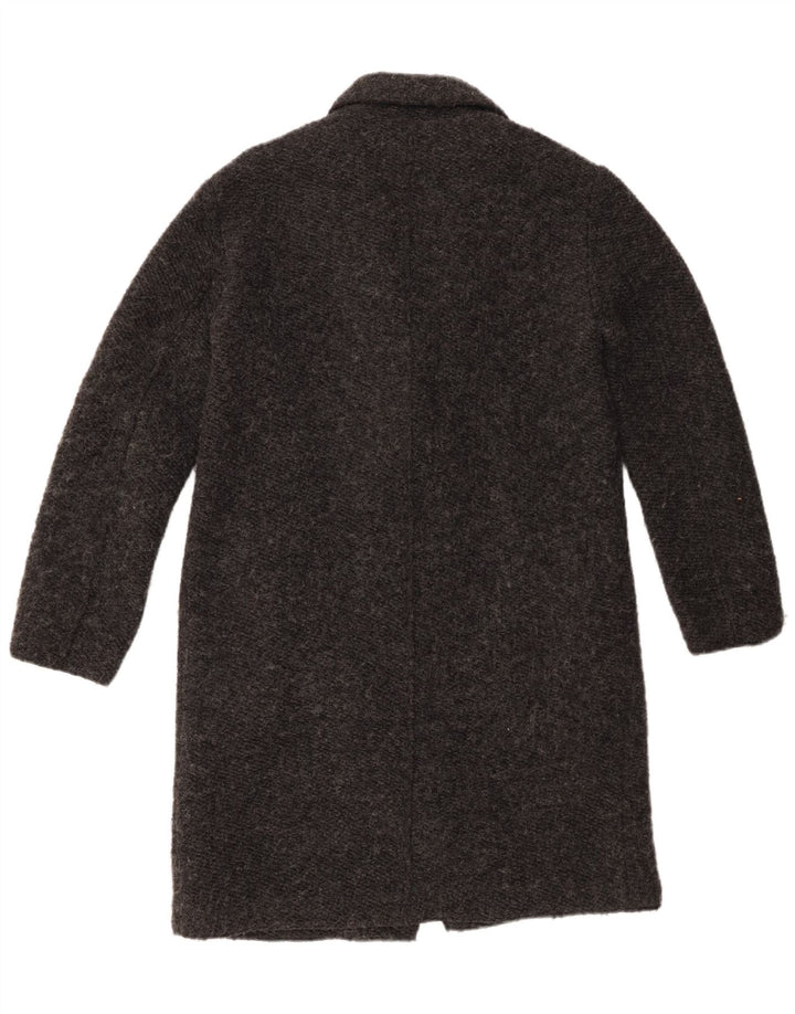 Zara Damen Trafaluc Übergroßer Mantel UK 10 Small Grau Polyester