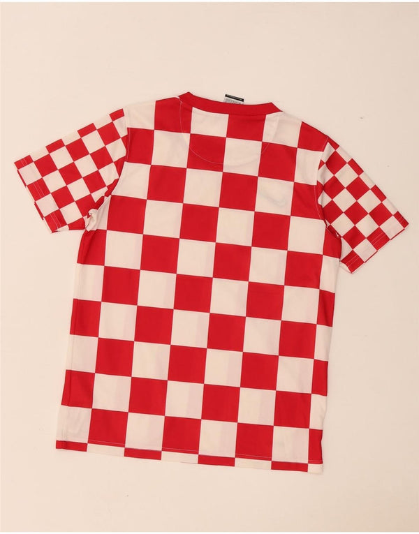 Nike T-Shirt für Jungen, 12–13 Jahre, groß, rot, geometrisch, Polyester