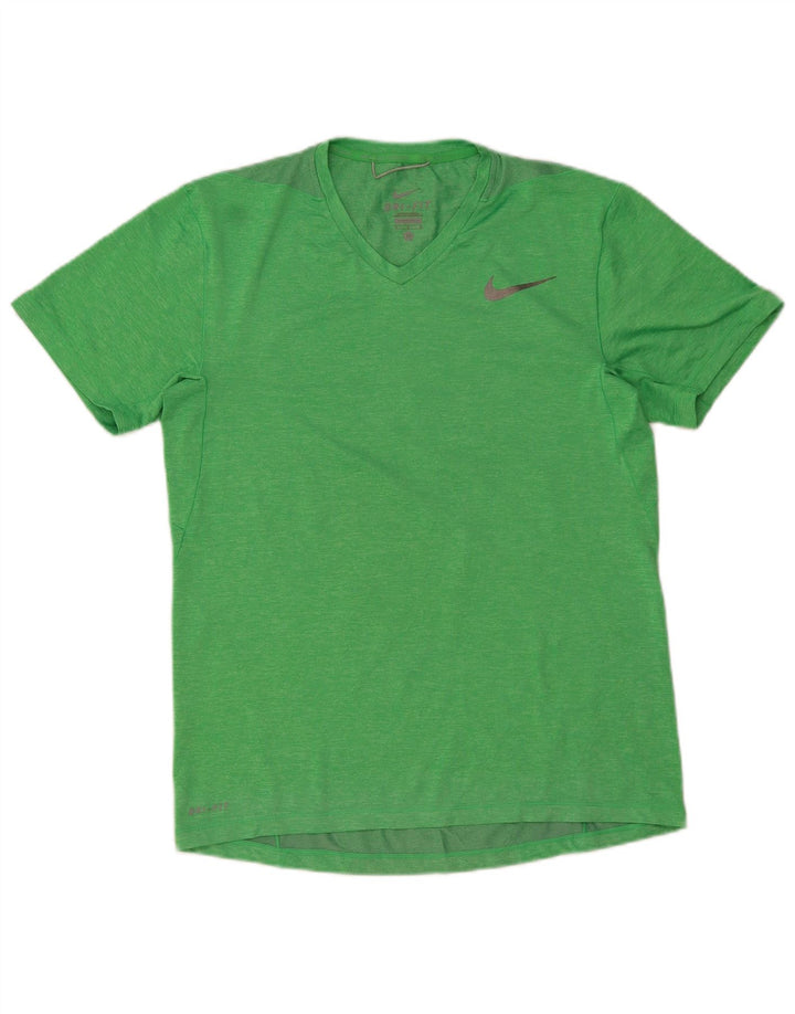 Nike Herren Dri Fit T-Shirt Top Mittelgrün