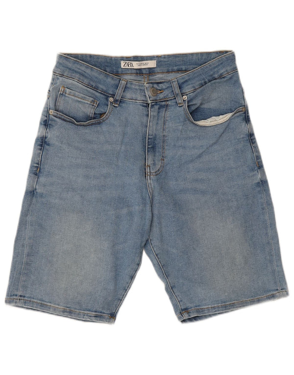 Zara Mens Denim Shorts EU 40 Medium W31  Blue