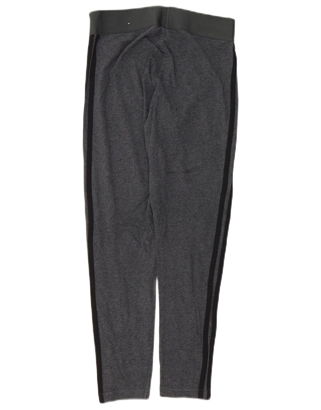 ADIDAS Damen Leggings UK 8/10 Small Graue Baumwolle
