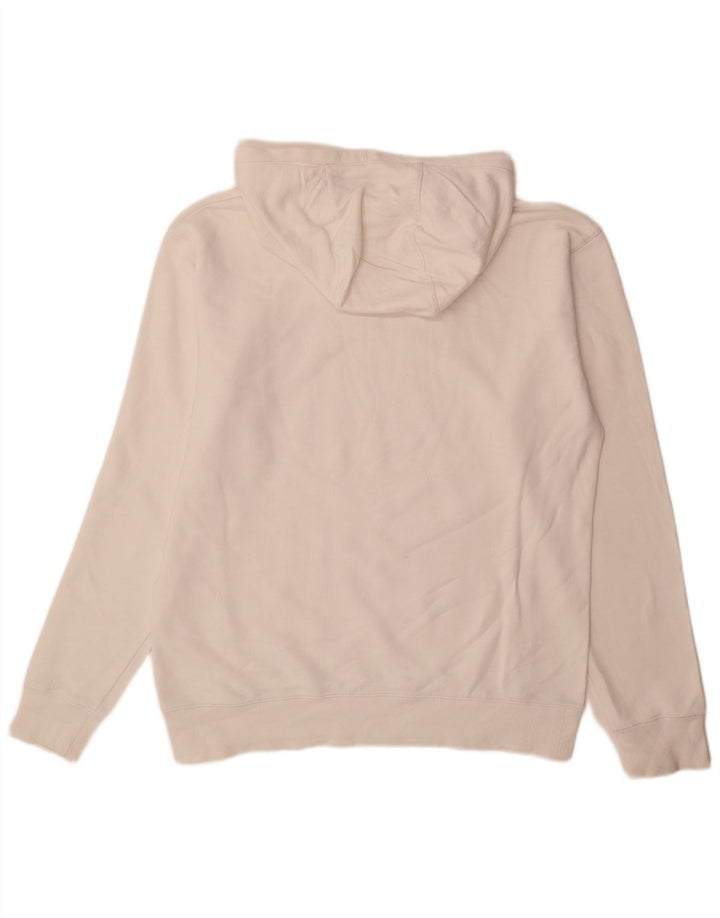 Sisley Herren-Pullover mit grafischem Kapuzenpullover, Größe L, Weiß