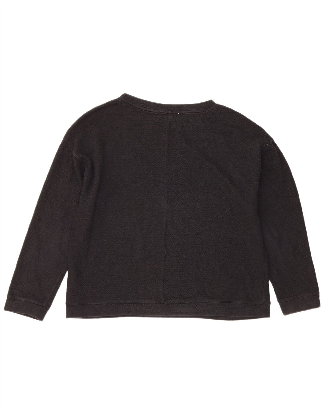 Zara Damen-Sweatshirt-Pullover UK 14 Mittelmarineblaue Baumwolle