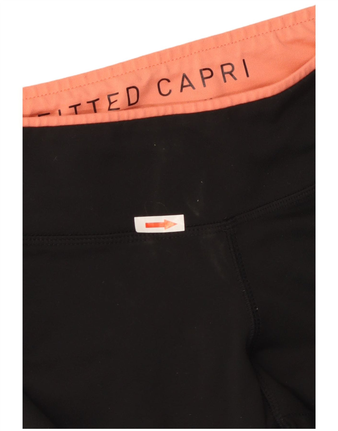 Reebok Damen Taillierte Capri-Leggings UK 14 Medium Schwarz Polyester