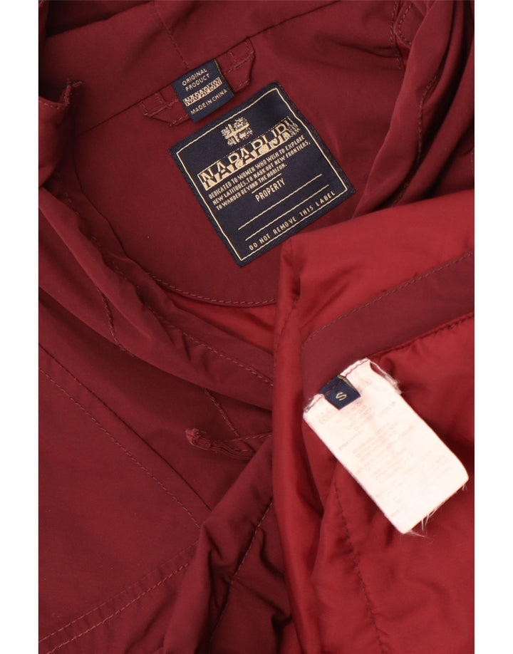 Napapijri Herren-Anorakjacke mit Kapuze, UK 36, Größe S, Kastanienbraun, Polyester