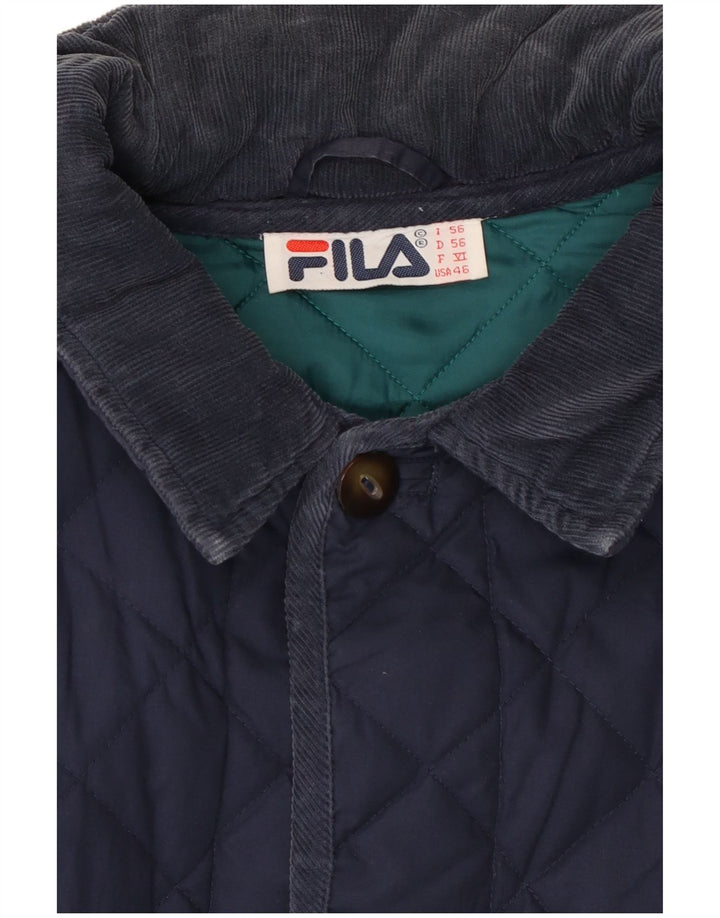 Fila Herren Steppjacke IT 56 3XL Marineblau