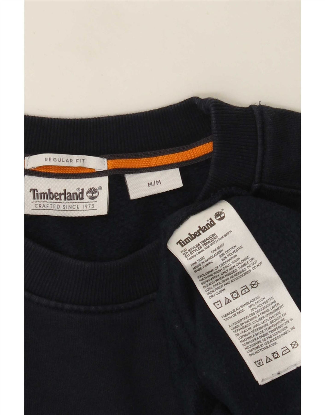 Timberland Herren-Sweatshirt mit normaler Passform und Grafik, mittleres Marineblau