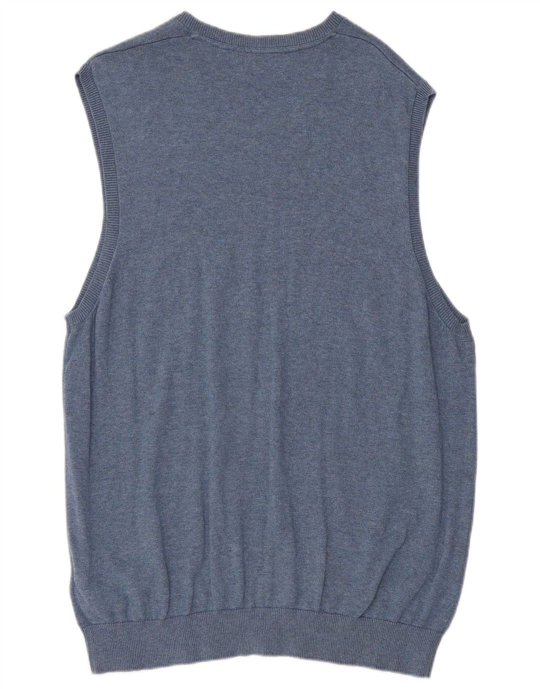 Marks & Spencer Herren Weste Tank Top XL Blau Baumwolle