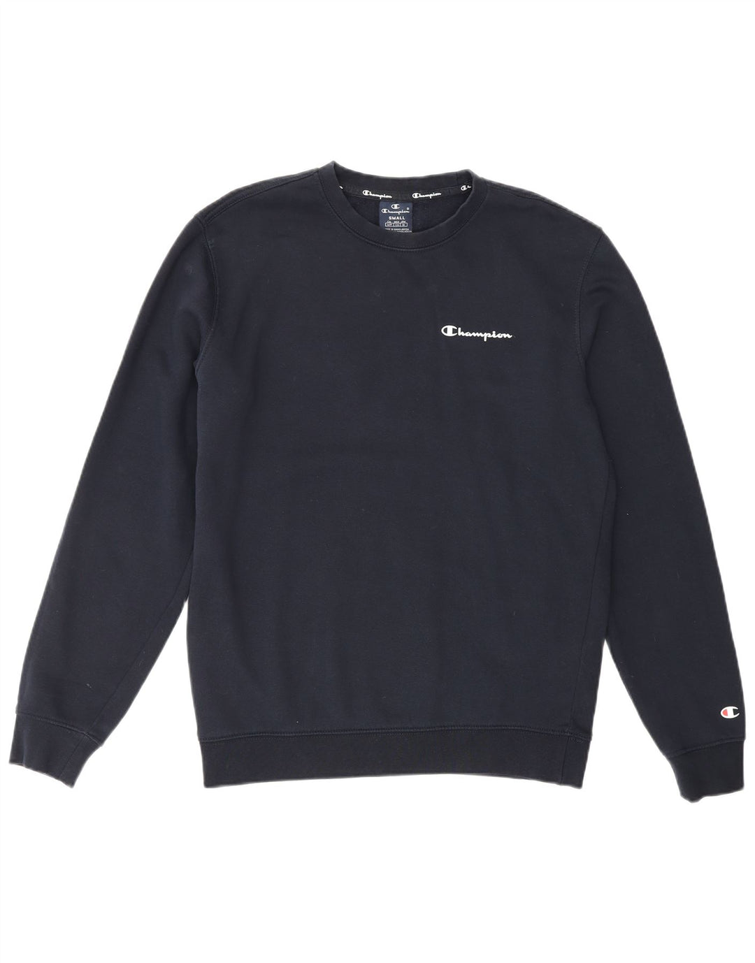 CHAMPION Herren-Sweatshirt mit Grafik, Größe S, marineblau, Baumwolle