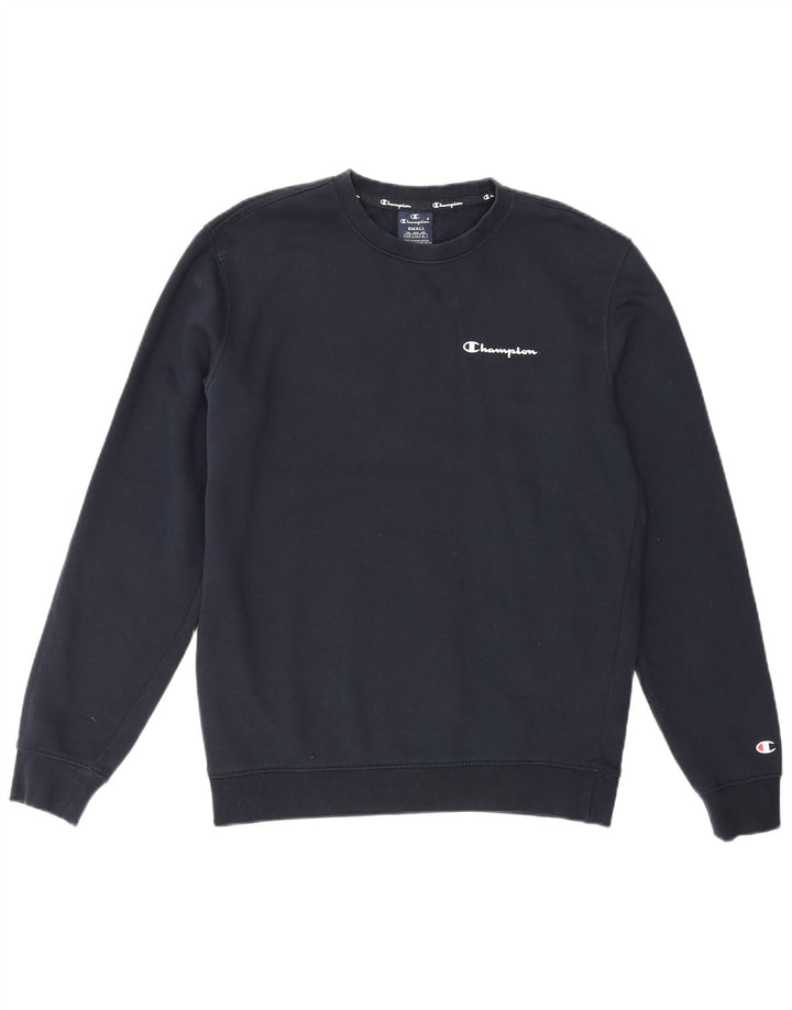 CHAMPION Herren-Sweatshirt mit Grafik, Größe S, marineblau, Baumwolle