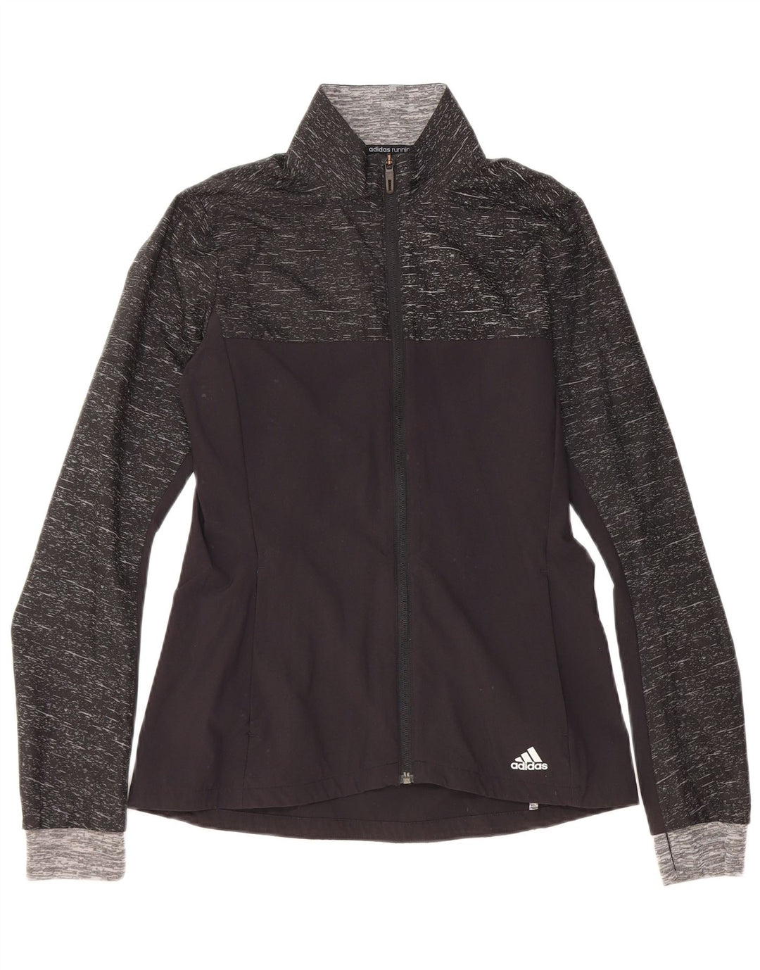 ADIDAS Damen Supernova Trainingsanzug Top Jacke UK 8/10 Small Schwarz