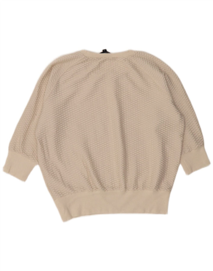 French Connection Damen-Pullover mit U-Boot-Ausschnitt, Gr. 14, Mittel, gebrochenes Weiß