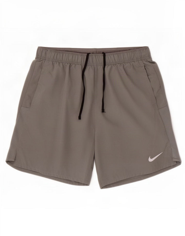 Nike Herren Dri Fit Sportshorts Mittelgraues Polyester