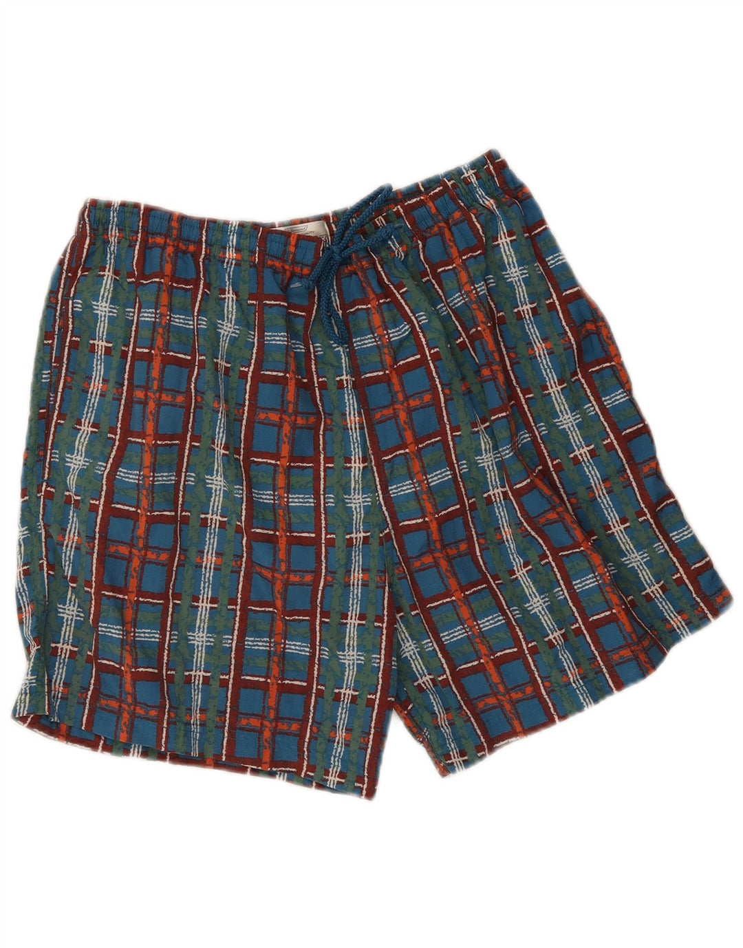 St. Bernard Herren-Badeshorts, mittelgroß, mehrfarbig, kariert