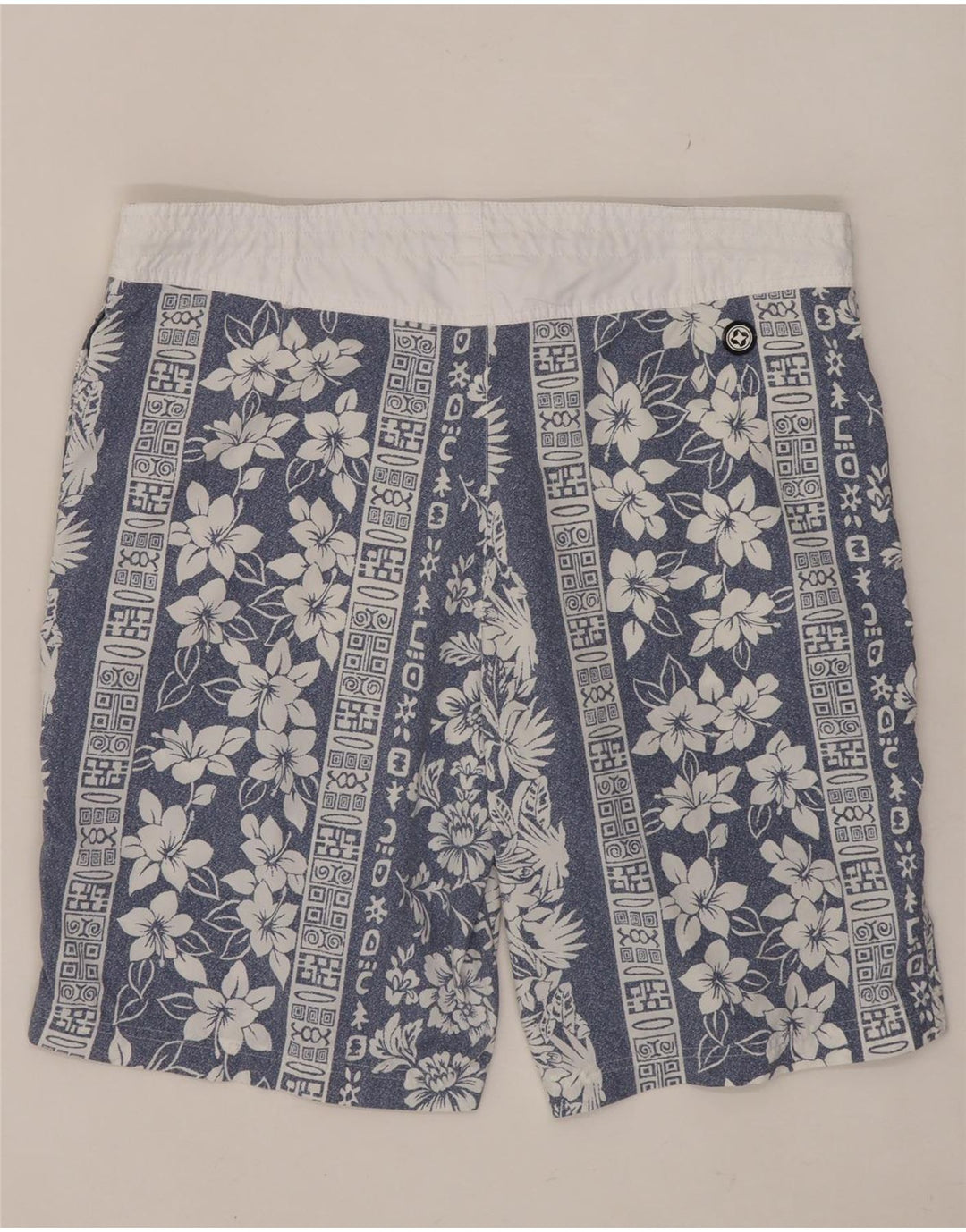 Colmar Herren Badeshorts IT 50 Mittelblaues Nylon mit Blumenmuster